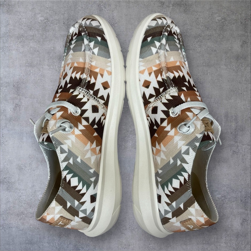 Ariat Hilo Neutral Southwest Print Loafer Shoes Womens 8B Comfort Aztec Western - Picture 4 of 9